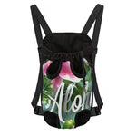 Aloha Hawaiian Flower Print Pet Carrier Backpack