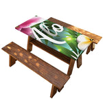 Aloha Hawaiian Flower Print Picnic Table Cover