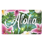 Aloha Hawaiian Flower Print Polyester Doormat