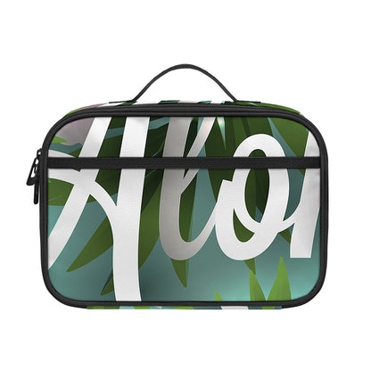 Aloha Hawaiian Flower Print Portable Lunch Bag