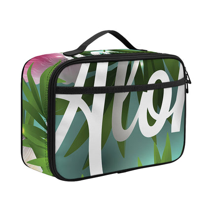 Aloha Hawaiian Flower Print Portable Lunch Bag