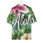 Aloha Hawaiian Flower Print Rayon Hawaiian Shirt
