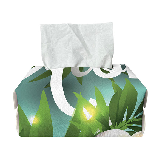 Aloha Hawaiian Flower Print Rectangle Tissue Box Cover