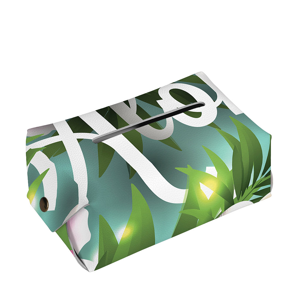 Aloha Hawaiian Flower Print Rectangle Tissue Box Cover