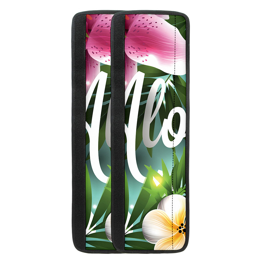Aloha Hawaiian Flower Print Refrigerator Handle Covers