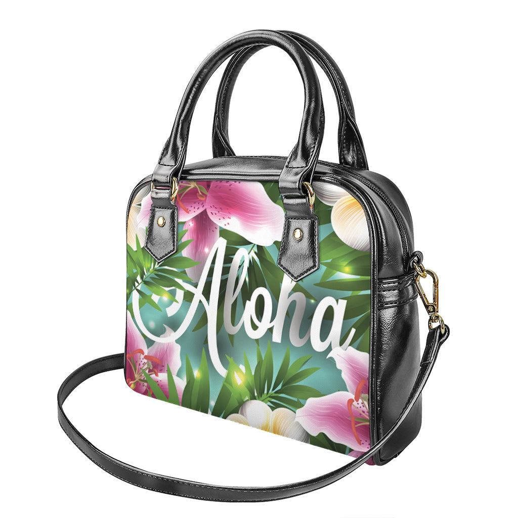 Aloha Hawaiian Flower Print Shoulder Handbag