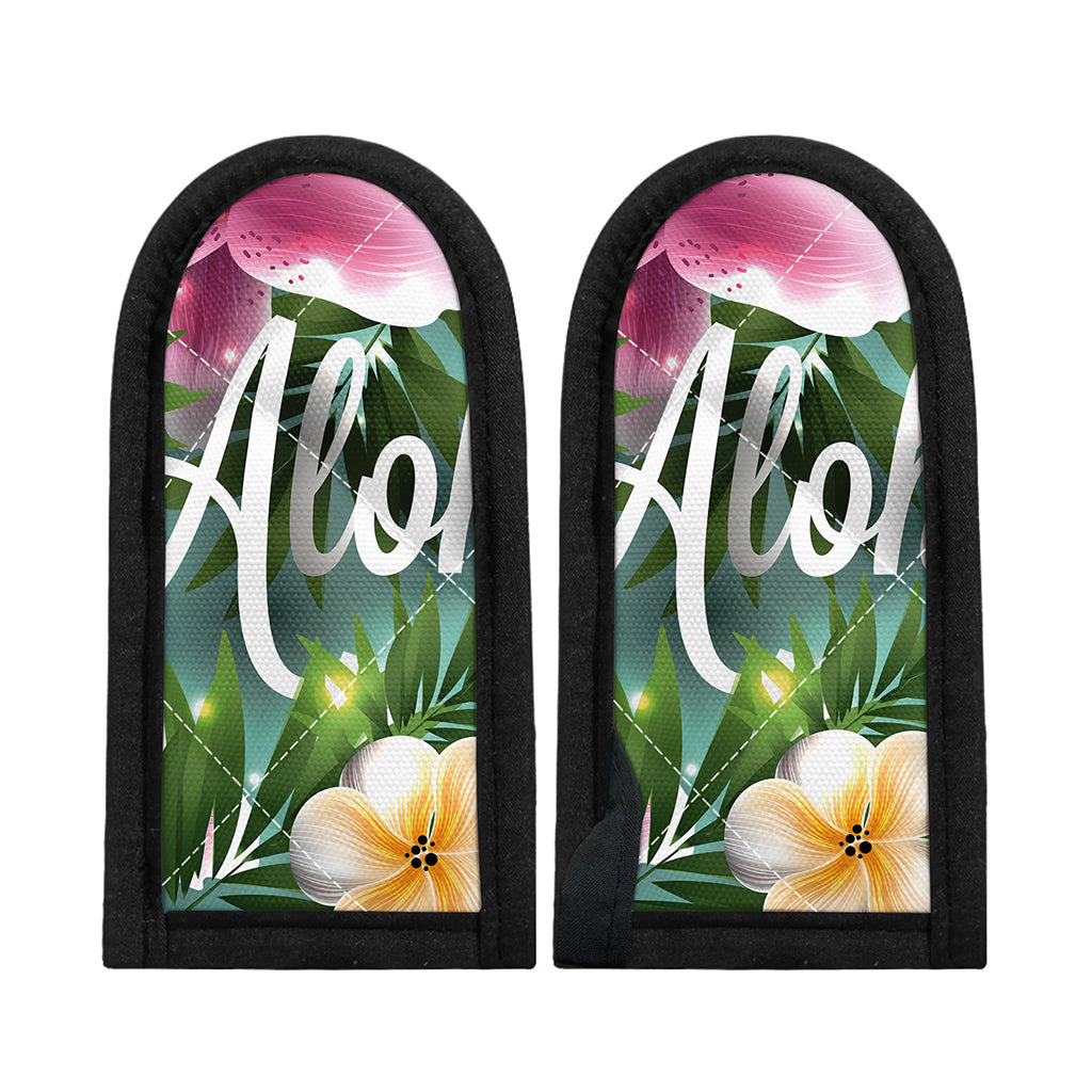 Aloha Hawaiian Flower Print Skillet Handle Cover