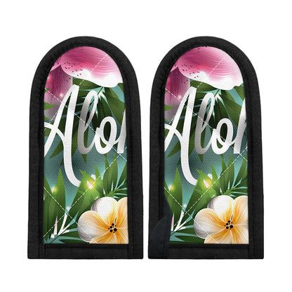 Aloha Hawaiian Flower Print Skillet Handle Cover