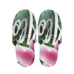 Aloha Hawaiian Flower Print Slippers