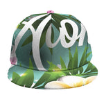 Aloha Hawaiian Flower Print Snapback Cap