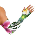 Aloha Hawaiian Flower Print Sun Protection Arm Sleeves