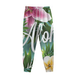 Aloha Hawaiian Flower Print Sweatpants