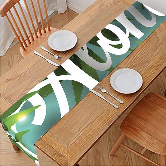 Aloha Hawaiian Flower Print Table Runner