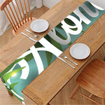 Aloha Hawaiian Flower Print Table Runner