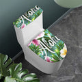 Aloha Hawaiian Flower Print Toilet Lid And Tank Cover Set