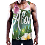 Aloha Hawaiian Flower Print Training Tank Top