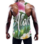 Aloha Hawaiian Flower Print Training Tank Top
