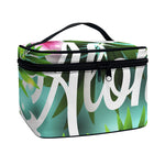 Aloha Hawaiian Flower Print Travel Makeup Bag