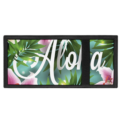 Aloha Hawaiian Flower Print Trifold Wallet