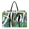 Aloha Hawaiian Flower Print Utility Tote Bag