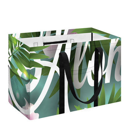 Aloha Hawaiian Flower Print Utility Tote Bag