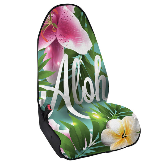Aloha Hawaiian Flower Print Waterproof Car Seat Cover