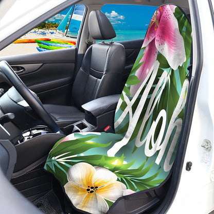 Aloha Hawaiian Flower Print Waterproof Car Seat Cover