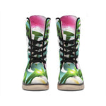 Aloha Hawaiian Flower Print Winter Boots