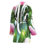 Aloha Hawaiian Flower Print Women's Bathrobe
