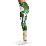 Aloha Hawaiian Flower Print Women's Leggings