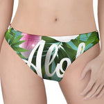 Aloha Hawaiian Flower Print Women's Thong