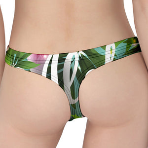 Aloha Hawaiian Flower Print Women's Thong