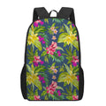 Aloha Hawaiian Flowers Pattern Print 17 Inch Backpack