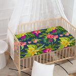 Aloha Hawaiian Flowers Pattern Print Baby Crib Sheet
