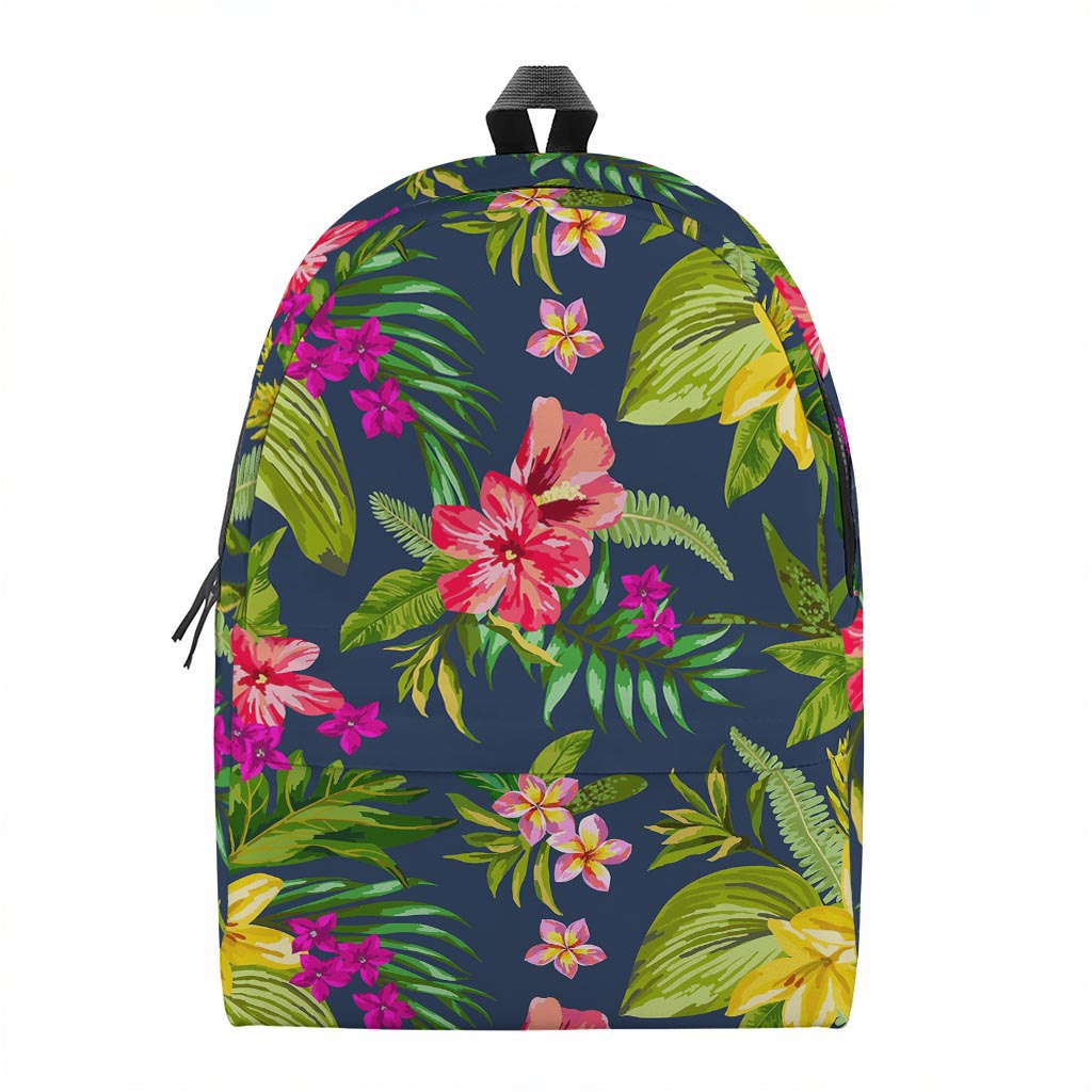 Aloha Hawaiian Flowers Pattern Print Backpack