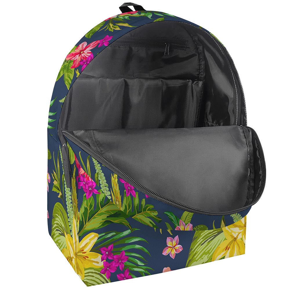 Aloha Hawaiian Flowers Pattern Print Backpack