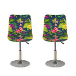Aloha Hawaiian Flowers Pattern Print Bar Stool Covers