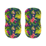 Aloha Hawaiian Flowers Pattern Print Bar Stool Covers