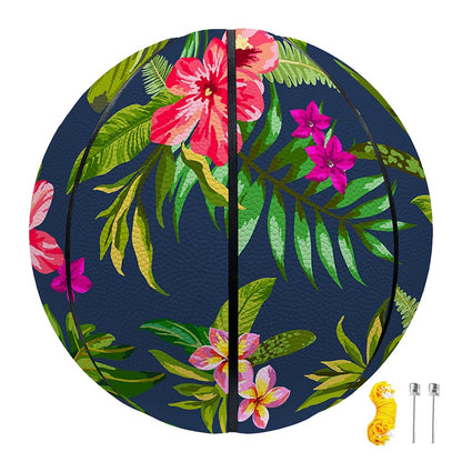 Aloha Hawaiian Flowers Pattern Print Basketball