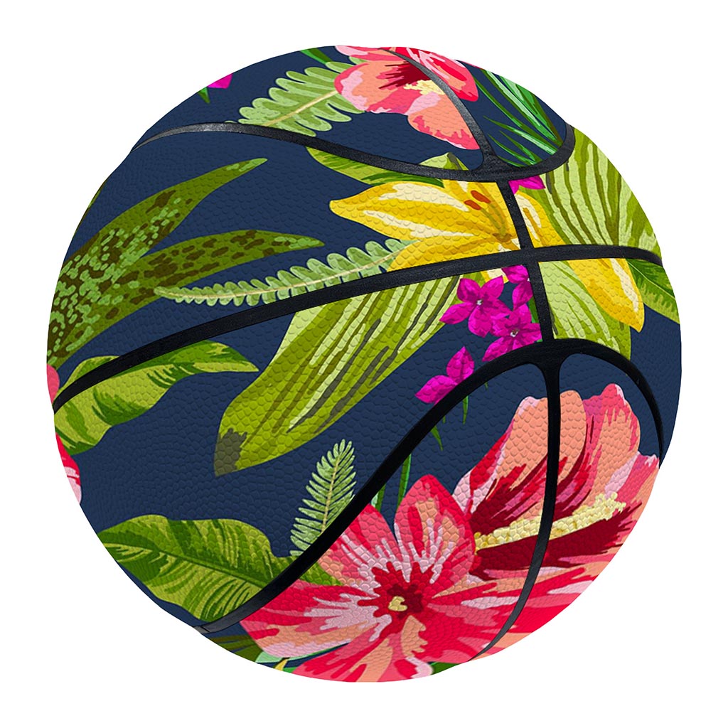 Aloha Hawaiian Flowers Pattern Print Basketball