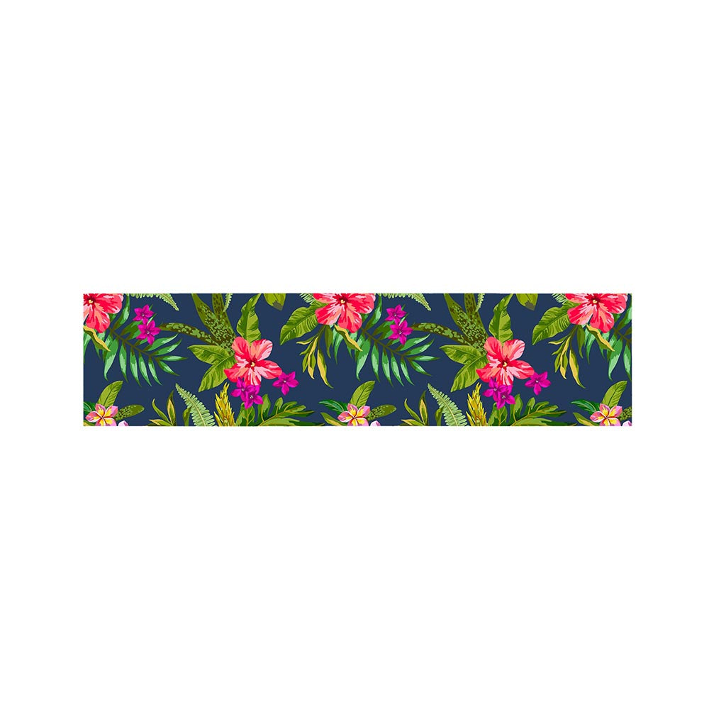 Aloha Hawaiian Flowers Pattern Print Bed Runner