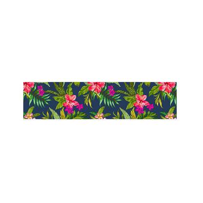 Aloha Hawaiian Flowers Pattern Print Bed Runner