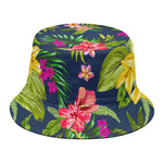 Aloha Hawaiian Flowers Pattern Print Bucket Hat