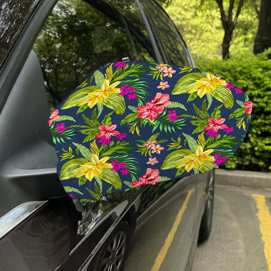 Aloha Hawaiian Flowers Pattern Print Car Side Mirror Covers