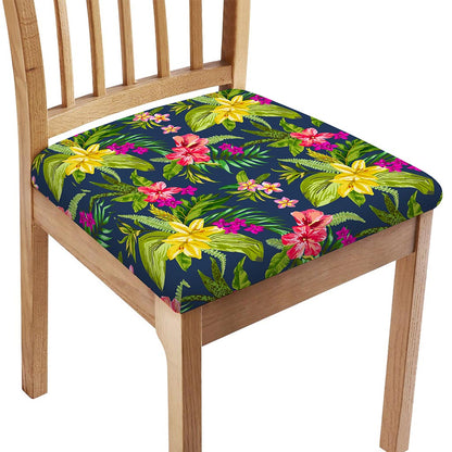 Aloha Hawaiian Flowers Pattern Print Chair Cushion Cover