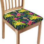 Aloha Hawaiian Flowers Pattern Print Chair Cushion Cover