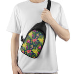Aloha Hawaiian Flowers Pattern Print Chest Bag