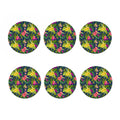 Aloha Hawaiian Flowers Pattern Print Coaster Set