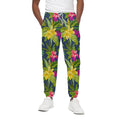 Aloha Hawaiian Flowers Pattern Print Cotton Sweatpants