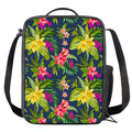 Aloha Hawaiian Flowers Pattern Print Crossbody Lunch Bag